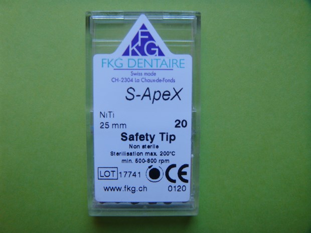 600 Rotary instrument S-Apex Ni-Ti №20 L=25 (6 шт) - фото 4755