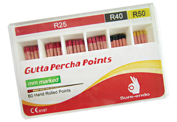 Гуттаперчевые штифты Sure-Endo для Reciproc (60 шт./уп.) маркированные № R25(4)/R40/R50 90583927