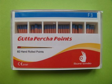 Гуттаперчевые штифты Sure-Endo для протейперов (60 шт./уп.) № F3 90633284