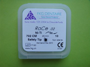 702 RaCe Ni-Ti Taper 2% №10 L=25 (5 шт) 100292200
