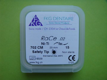 702 RaCe Ni-Ti Taper 2% №15 L=25 (5 шт)