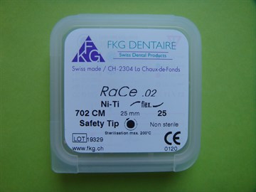 702 RaCe Ni-Ti Taper 2% №25 L=25 (5 шт)
