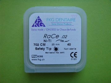 702 RaCe Ni-Ti Taper2% №40 L=25 (5 шт) 100293234