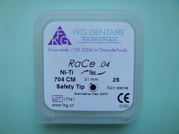 704 RaCe Ni-Ti Taper 4% №25 L=31 (5 шт) 100442344