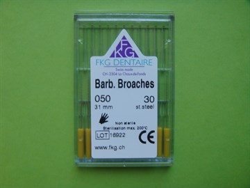 050 Barbed Broaches №30 L=31 (12 шт)