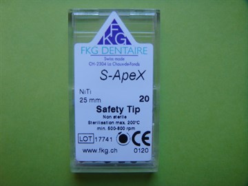 600 Rotary instrument S-Apex Ni-Ti №20 L=25 (6 шт)