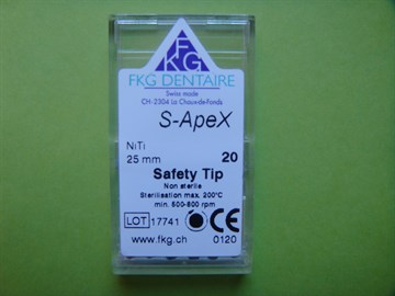 600 Rotary instrument S-Apex Ni-Ti №20 L=25 (6 шт) 100762227