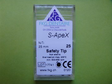 600 Rotary instrument S-Apex Ni-Ti №25 L=25 (6 шт) 100762235