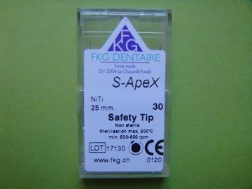 600 Rotary instrument S-Apex Ni-Ti №30 L=25 (6 шт) 100762241