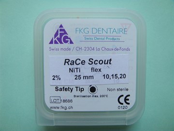 700  RaCe Scout:  RaCe Ni-Ti 2% №10,15,20  (2 позиции каждой) L=25 (6 шт)
