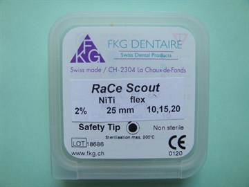 700  RaCe Scout:  RaCe Ni-Ti 2% №10,15,20  (2 позиции каждой) L=25 (6 шт) 100851752