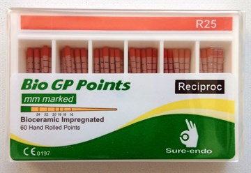 Гуттаперчевые штифты Sure-Endo для Reciproc (60 шт./уп.) маркированные № R25 179402627